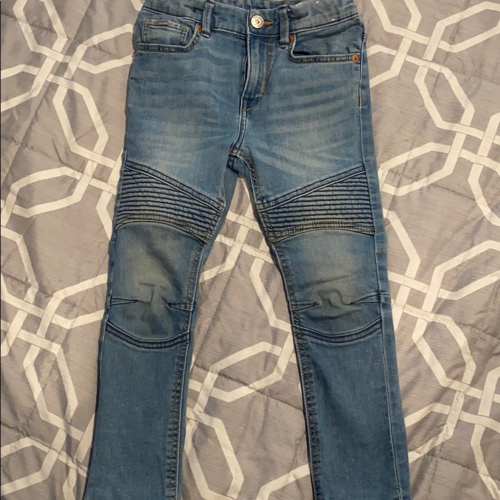 Boys skinny biker Jeans. H&M.  Size 4-5
